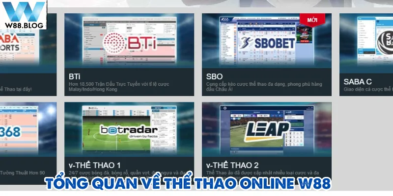 Thể thao online W88 1 Thể thao online W88 có giao diện được thiết kế tối ưu cho cả người chơi mới