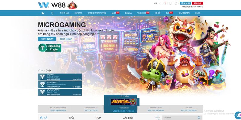 Giải Trí Slot Game W88 Chủ Đề Xuân 2026