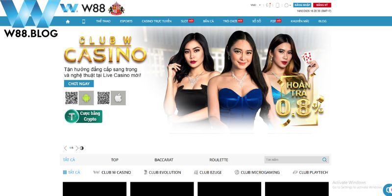 Trải Nghiệm Casino W88 Đẳng Cấp Dịp Xuân