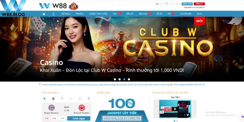 W88 2026 – Sắc Xuân Phủ Kín Mọi Sảnh Chơi